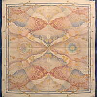 Danielle Rante - <em>Tapestry</em> Cyanotype and colored pencil on paper 76" x 72" 2020 $9,000