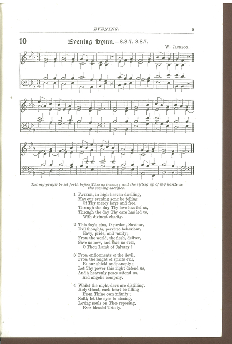 Score of Father, in high heaven dwelling