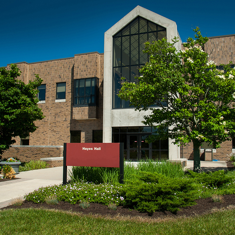 photo of IU East Hayes Hall from the front
