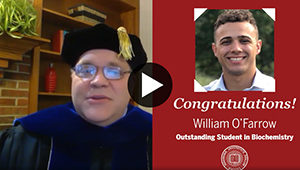 Video play button for Virtual Honors Convocation 2020